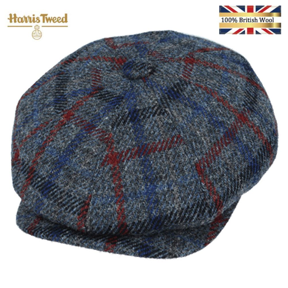 Gladwin Bond Harris Tweed Wool Newsboy Cap – Grey