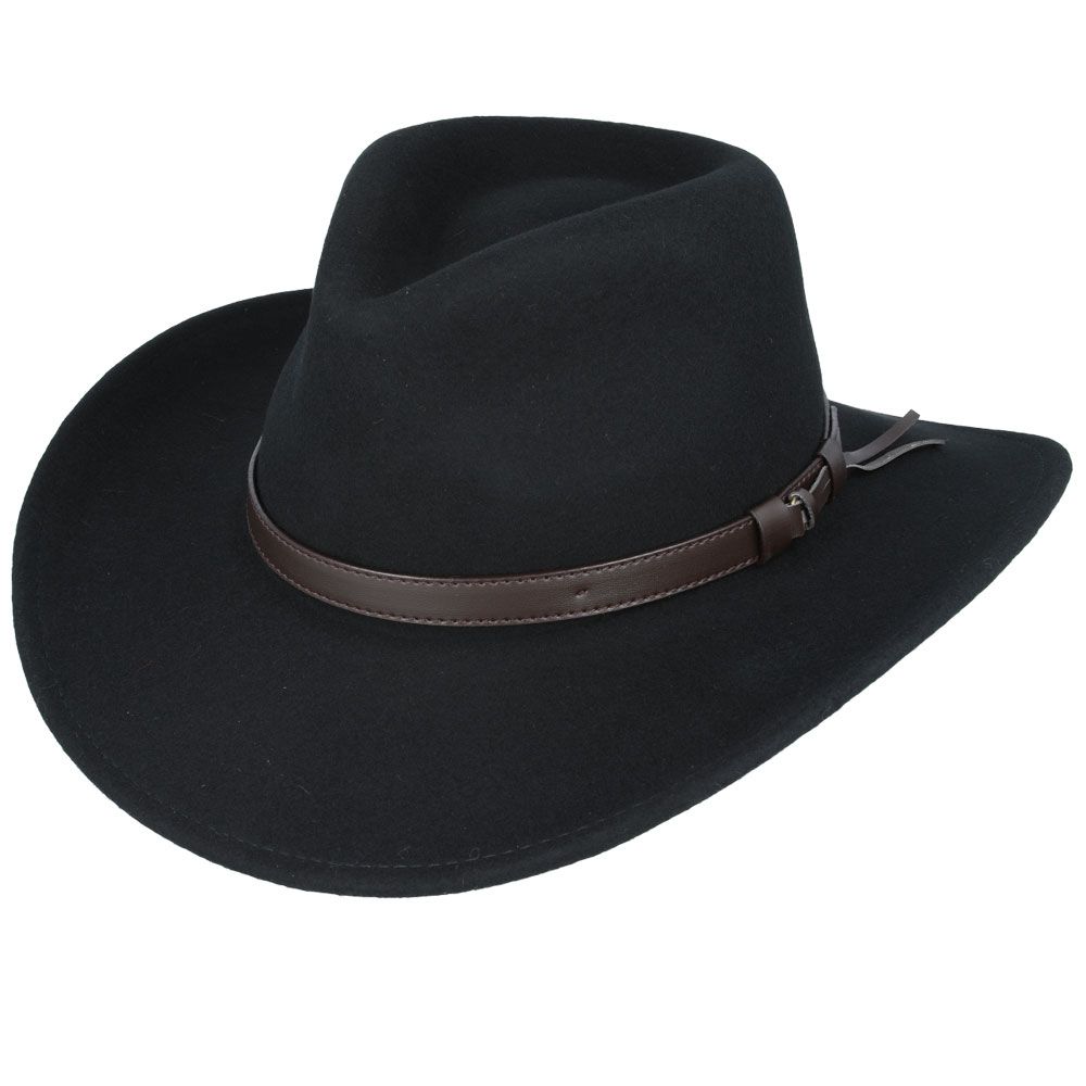 Cowboy Crashable Hat 100% Wool Handmade Wide Brim Western style Premium Quality