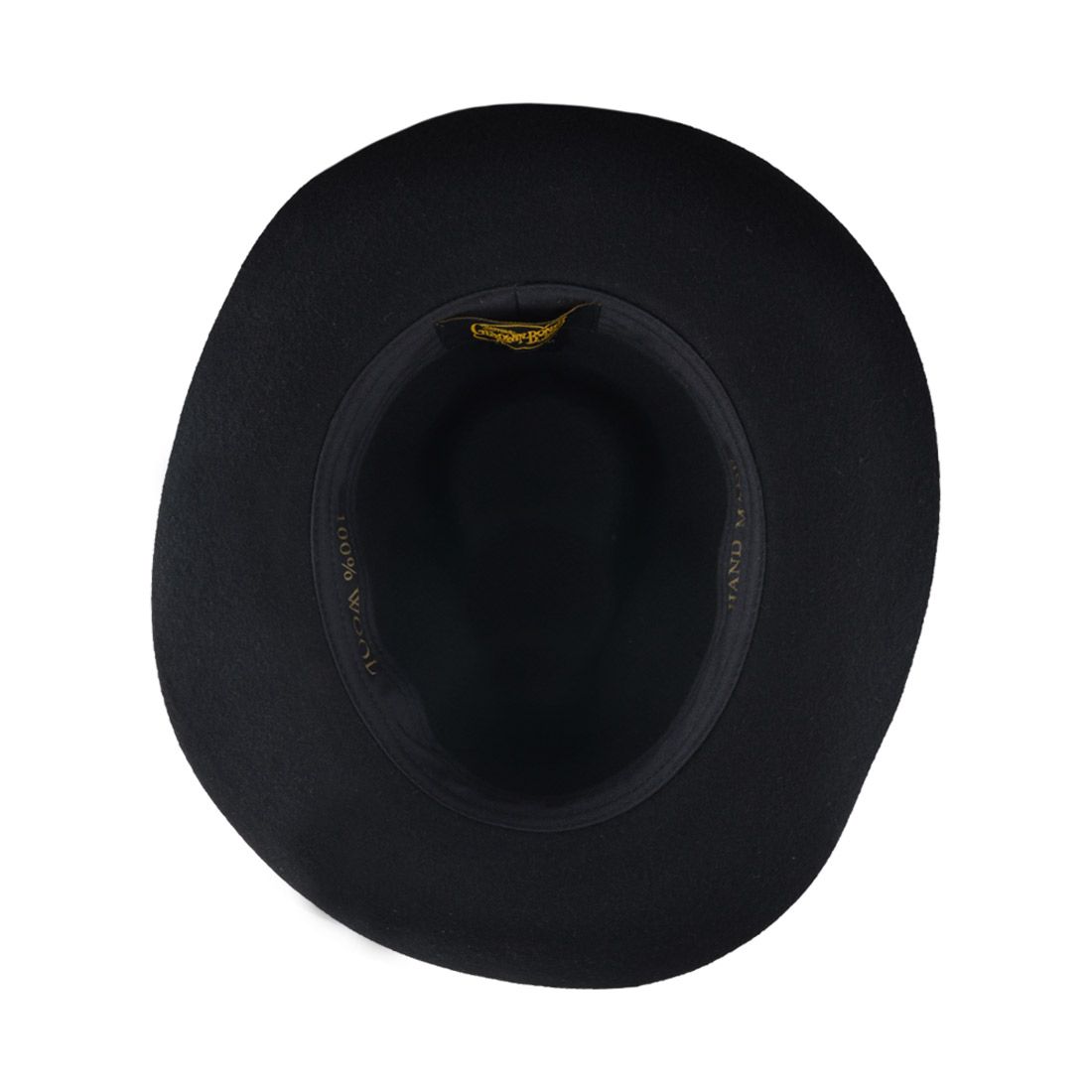 Stiff Snap Brim Fedora 100% Wool Felt Gladwin Bond Classic Dress Hat & Grosgrain