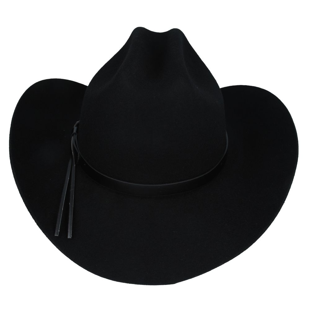 Classic Western Wool Cowboy Hat - American Cattleman Style, Vintage Look Hat