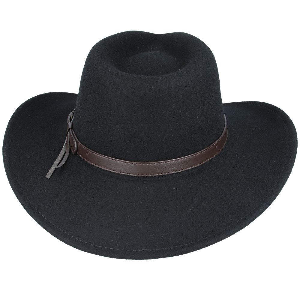 Cowboy Crashable Hat 100% Wool Handmade Wide Brim Western style Premium Quality