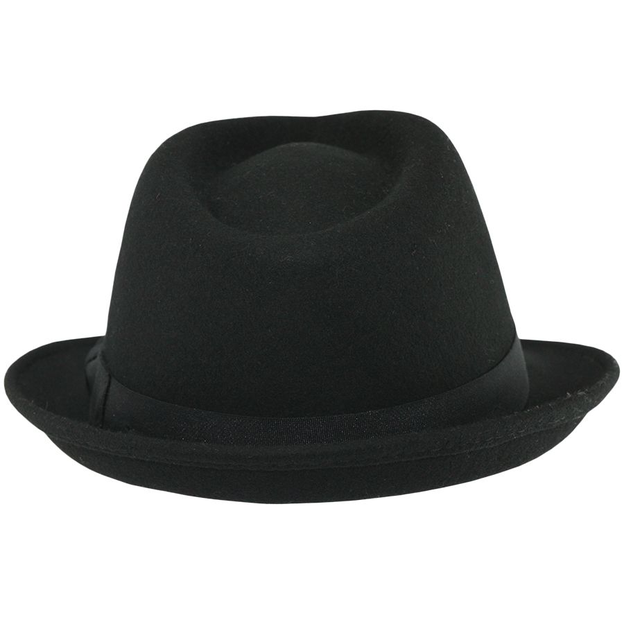 Men's Wool Felt Trilby Hat Crushable Packable Travel Fedora Style Classic Breeze