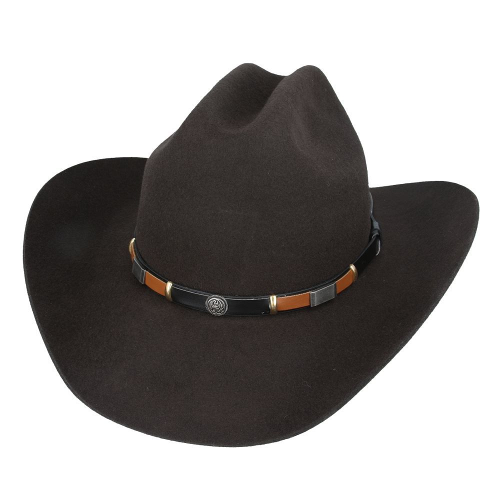 Classic Western Wool Cowboy Hat - American Cattleman Style, Vintage Look Hat