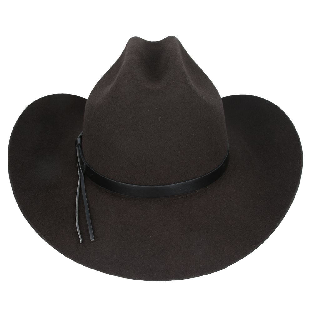 Classic Western Wool Cowboy Hat - American Cattleman Style, Vintage Look Hat