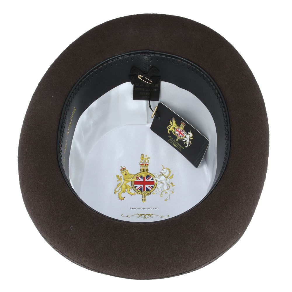 Dapper Wool Felt Top Hat Classic Formal Wear with Removable Feather Steampunk