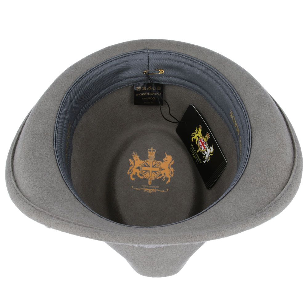 Men's Wool Felt Trilby Hat Crushable Packable Travel Fedora Style Classic Breeze
