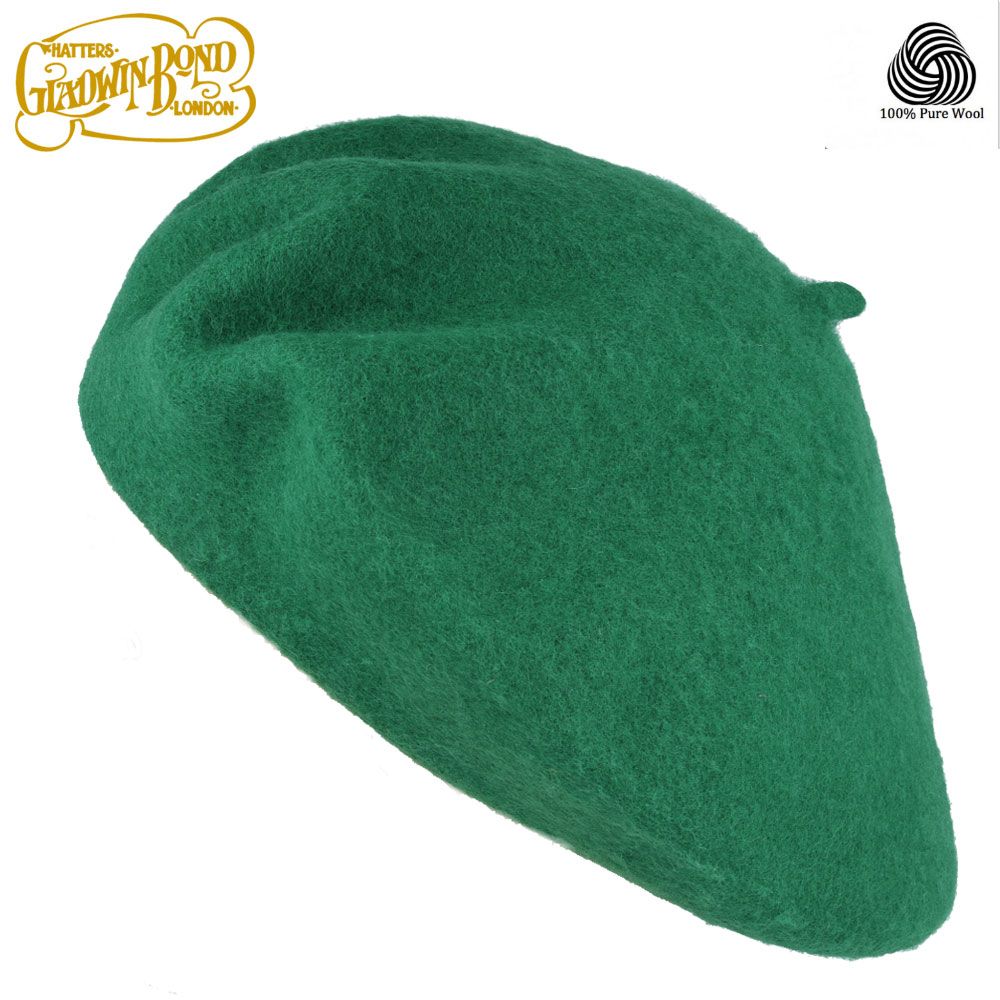 Gladwin Bond Wool Beret for Women & Men 100% Wool French Basque Style Hat 56-61c