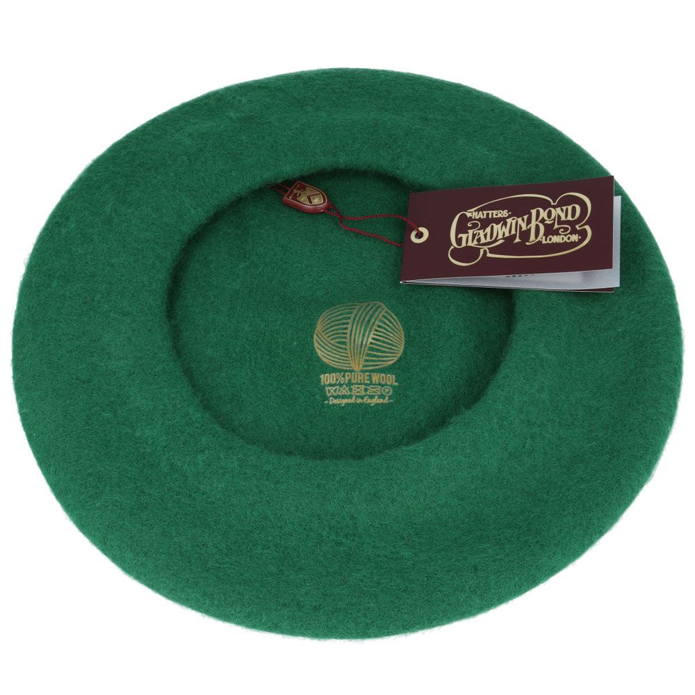 Gladwin Bond Wool Beret for Women & Men 100% Wool French Basque Style Hat 56-61c