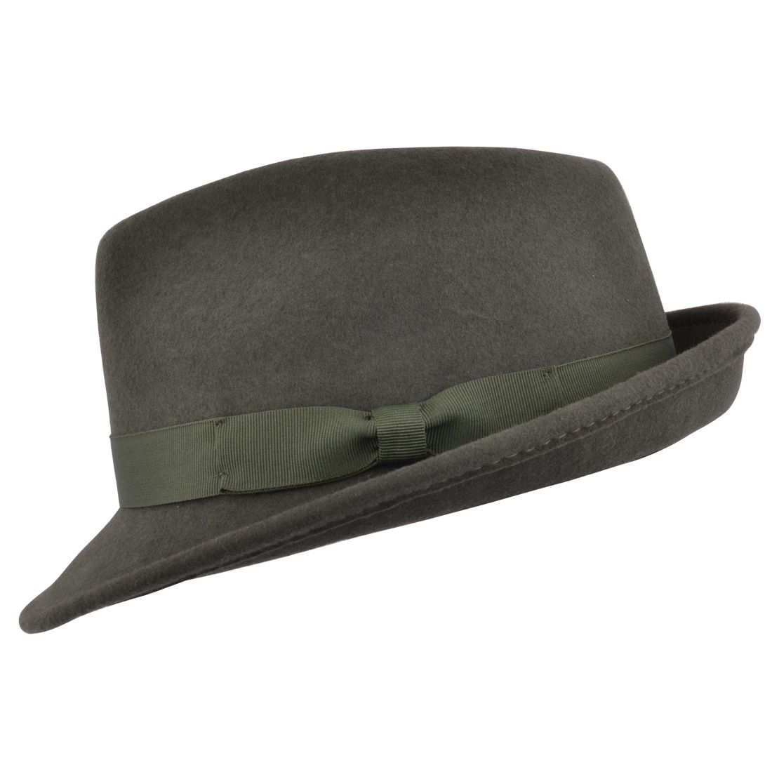 Men's Wool Felt Trilby Hat Crushable Packable Travel Fedora Style Classic Breeze