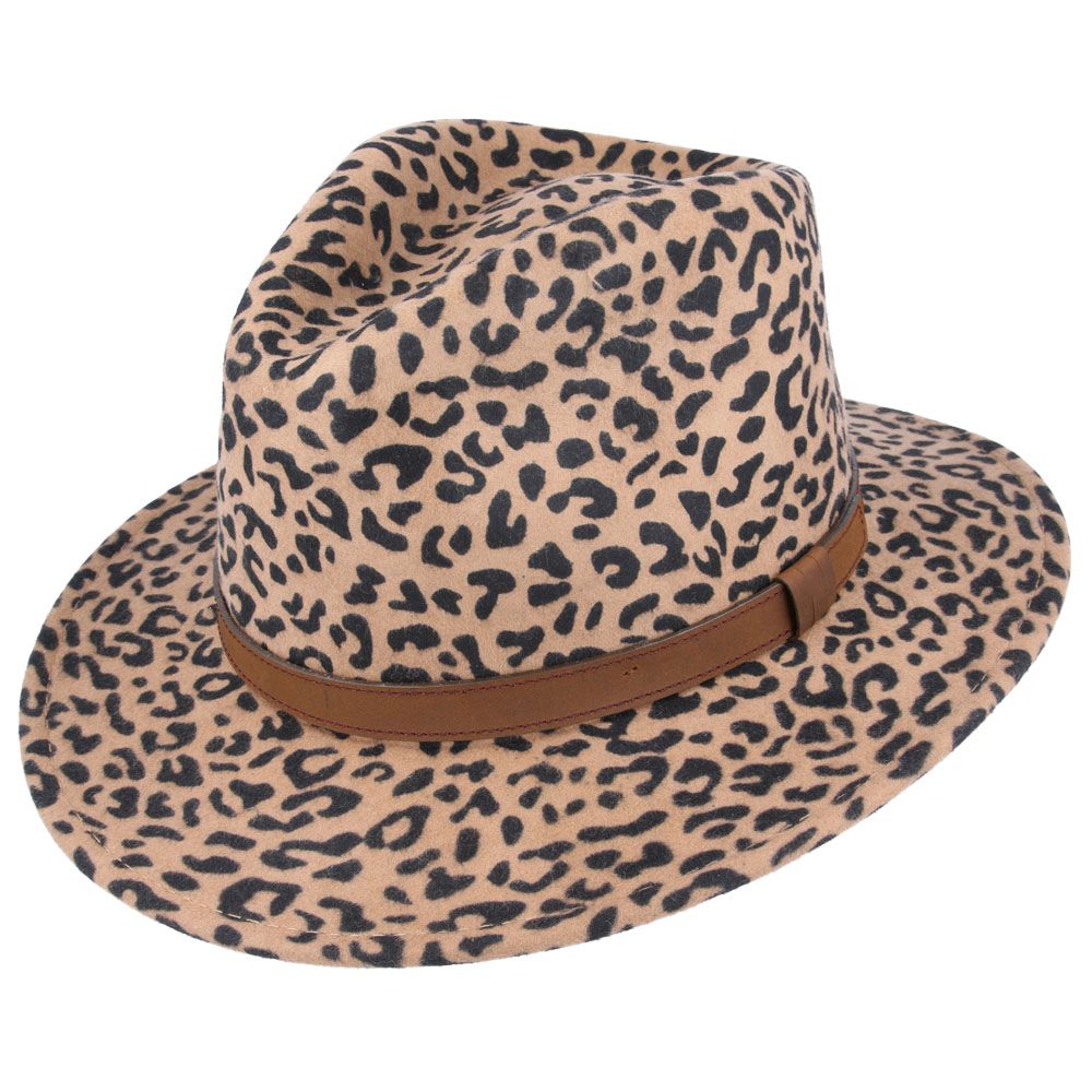 Fedora Hat - Crushable Wool Felt Fedora With Leather Band perfect quality