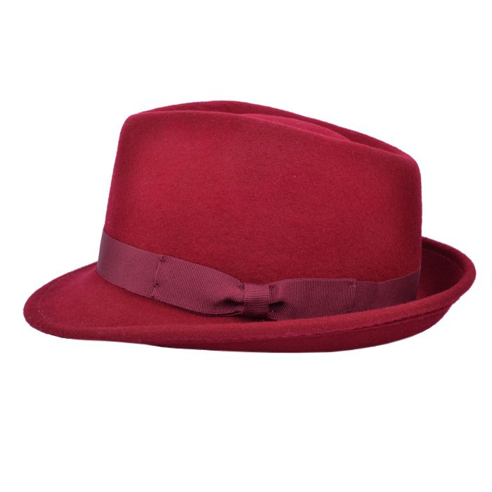 Men's Wool Felt Trilby Hat Crushable Packable Travel Fedora Style Classic Breeze