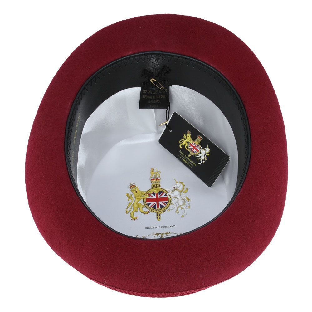 Dapper Wool Felt Top Hat Classic Formal Wear with Removable Feather Steampunk