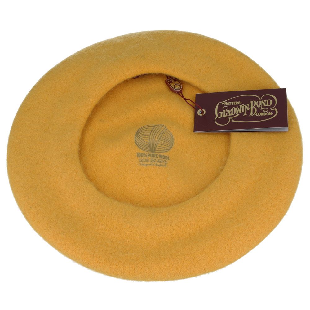 Gladwin Bond Wool Beret for Women & Men 100% Wool French Basque Style Hat 56-61c