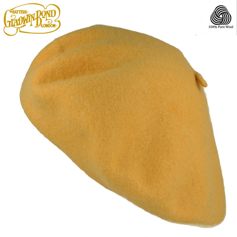 Gladwin Bond Wool Beret for Women & Men 100% Wool French Basque Style Hat 56-61c