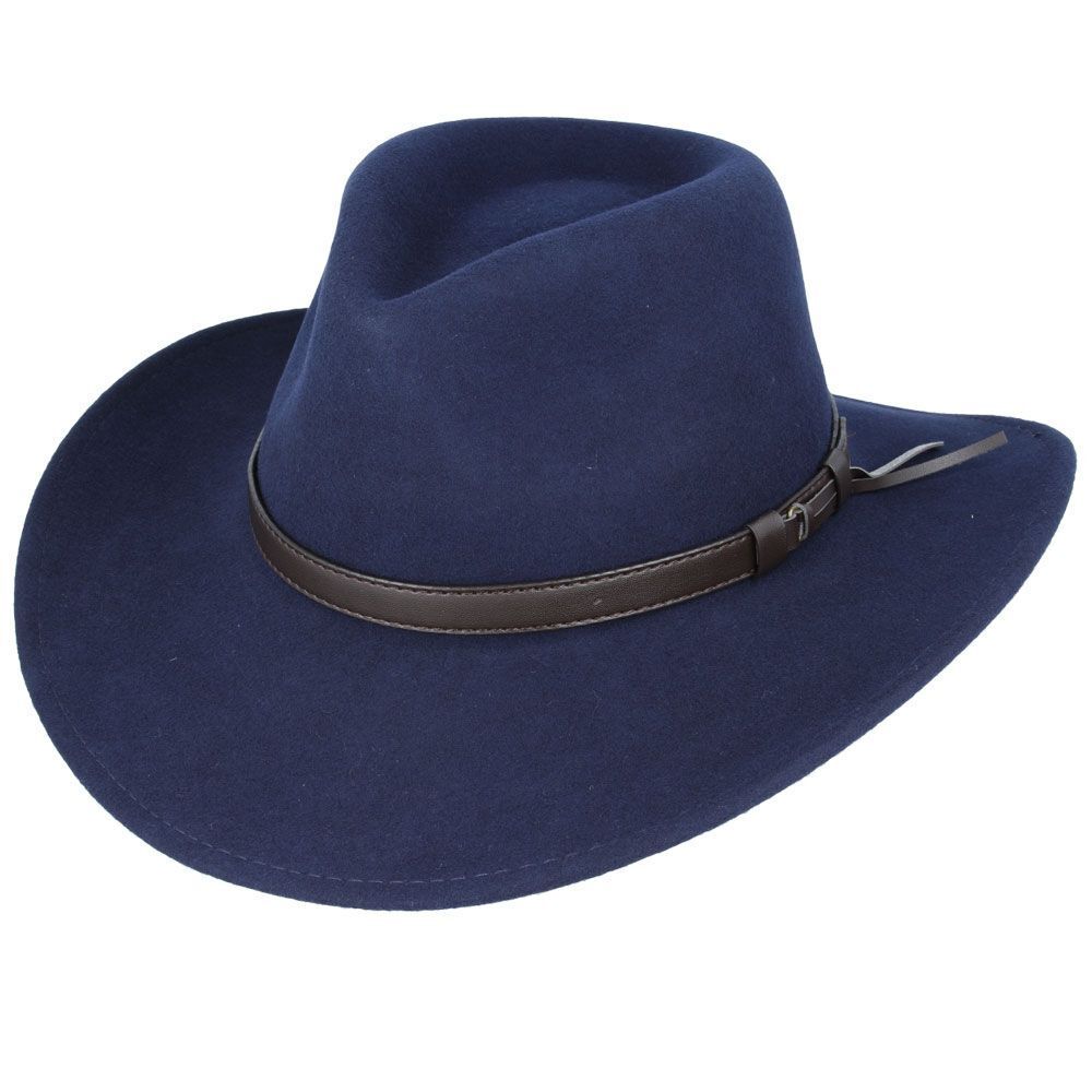 Cowboy Crashable Hat 100% Wool Handmade Wide Brim Western style Premium Quality