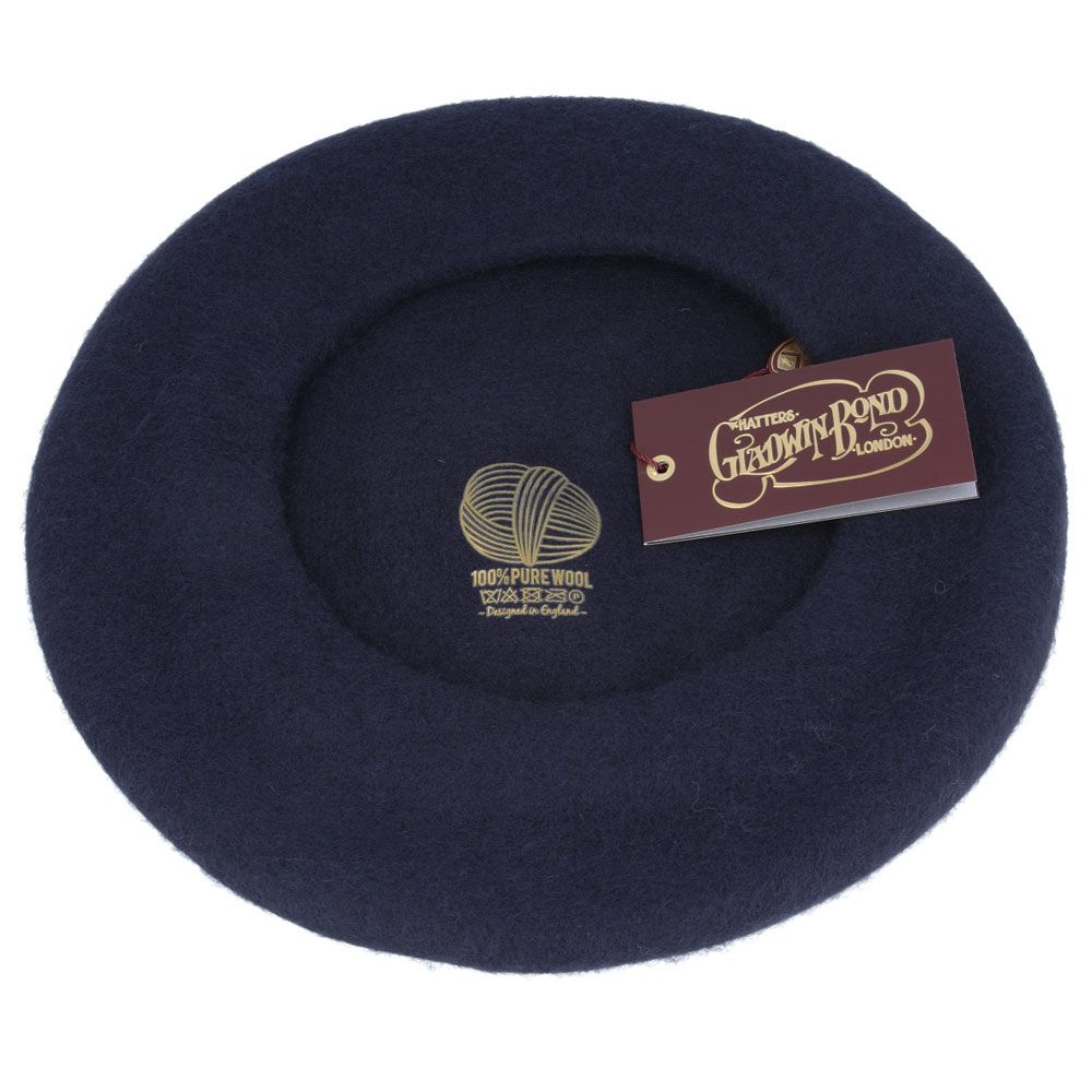Gladwin Bond Wool Beret for Women & Men 100% Wool French Basque Style Hat 56-61c