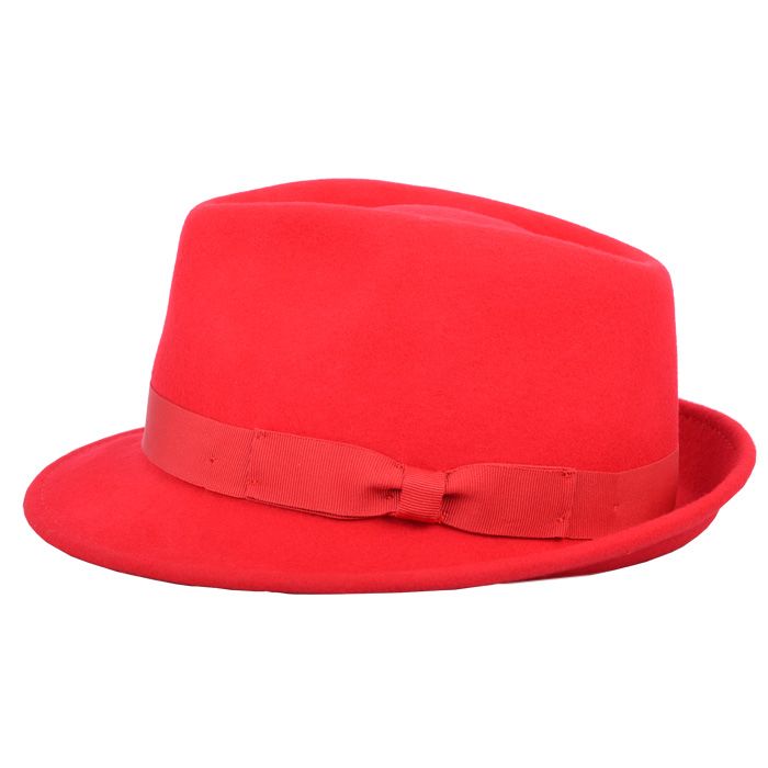 Men's Wool Felt Trilby Hat Crushable Packable Travel Fedora Style Classic Breeze