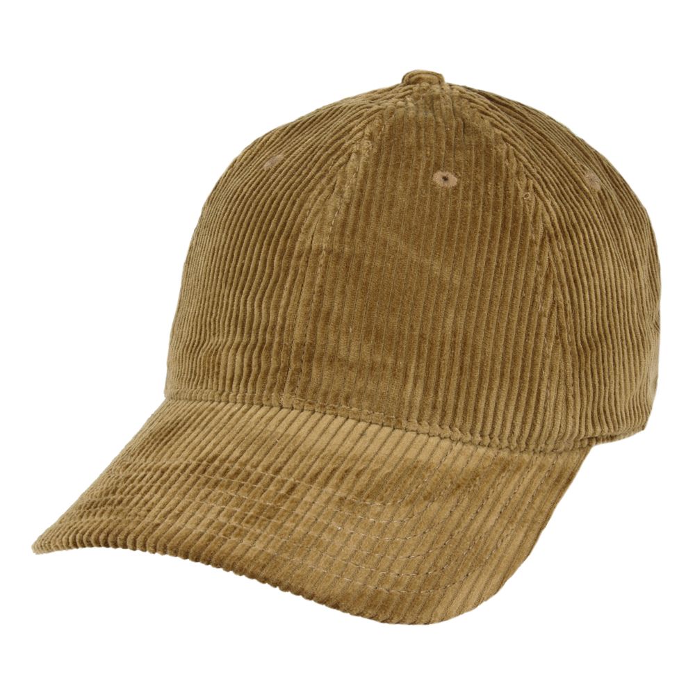 Stylish Corduroy  Cap - Soft Cotton Baseball Hat - Adjustable Fit  Curved Birm