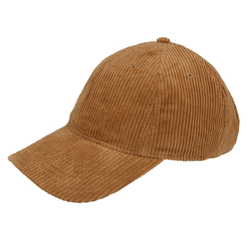Stylish Corduroy  Cap - Soft Cotton Baseball Hat - Adjustable Fit  Curved Birm