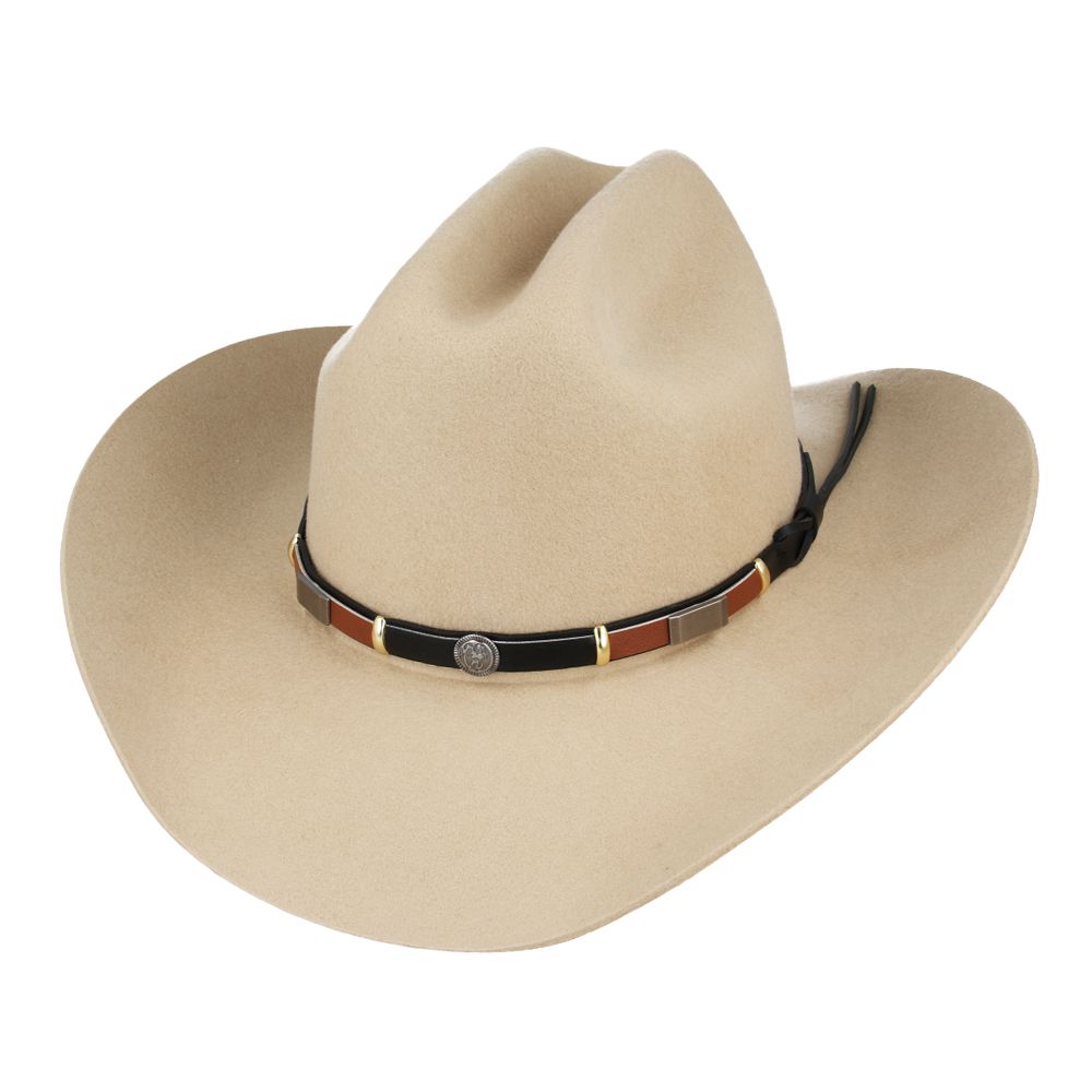 Classic Western Wool Cowboy Hat - American Cattleman Style, Vintage Look Hat