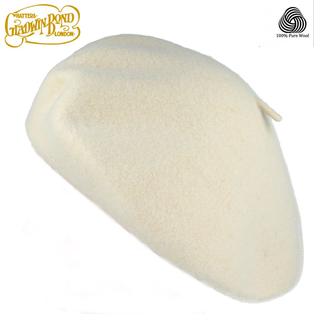 Gladwin Bond Wool Beret for Women & Men 100% Wool French Basque Style Hat 56-61c