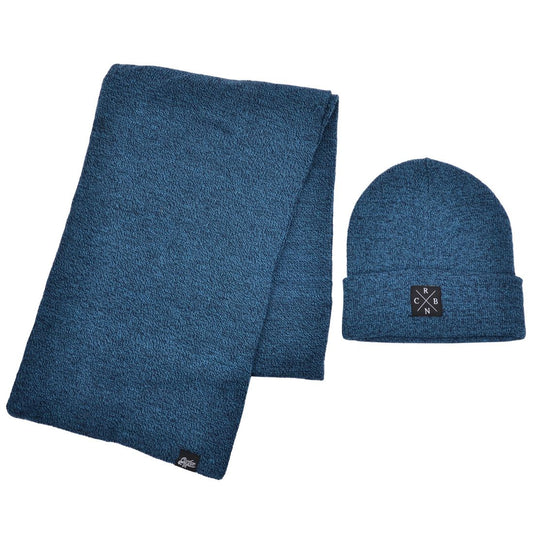 Winter Soft Beanie & Scarf - Men and Women Warm Scarf & Beanie Grey, Wine, Blue