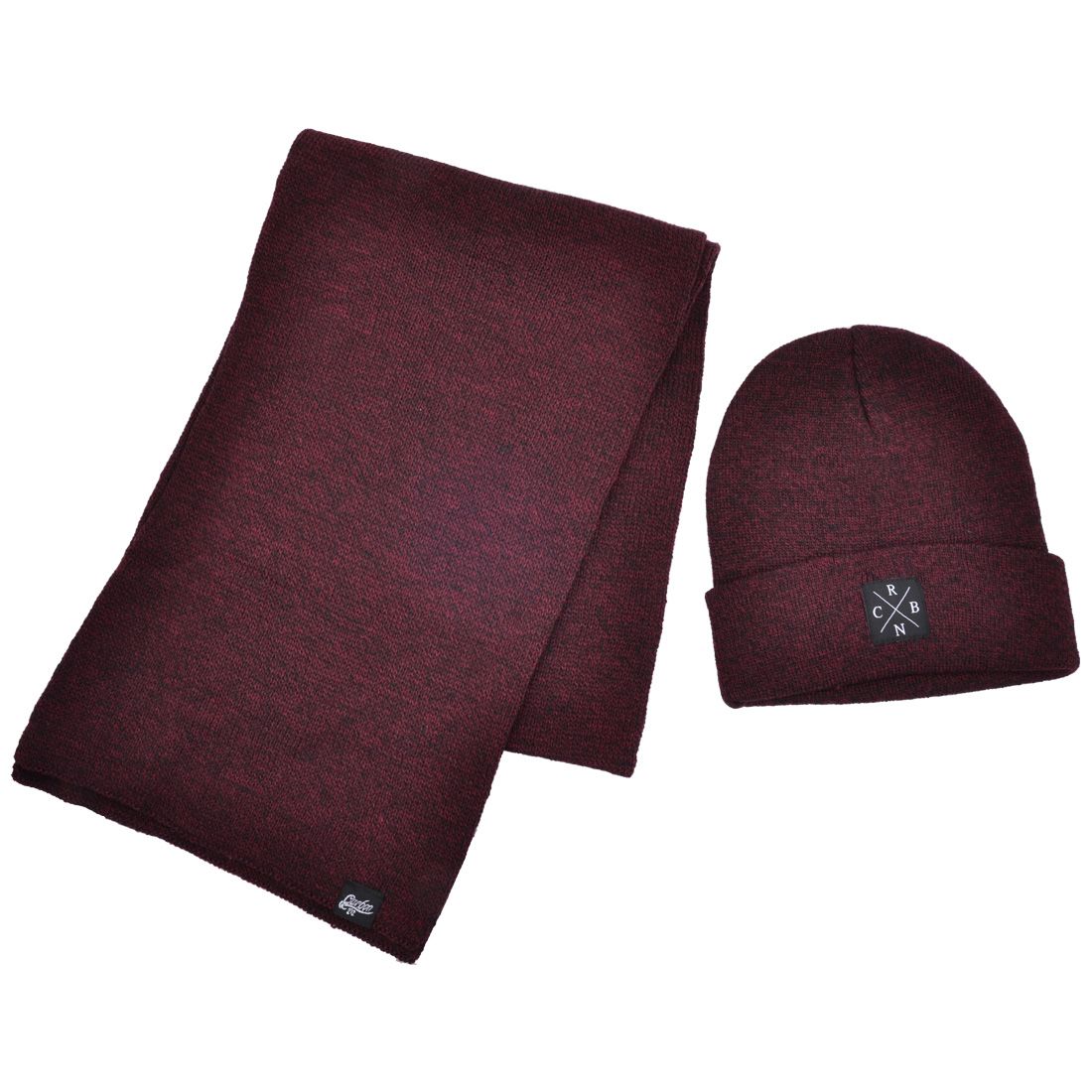 Winter Soft Beanie & Scarf - Men and Women Warm Scarf & Beanie Grey, Wine, Blue