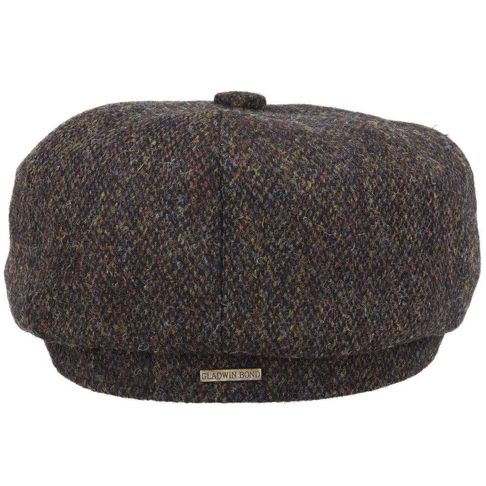 Gladwin Bond Harris Tweed Wool Newsboy Caps