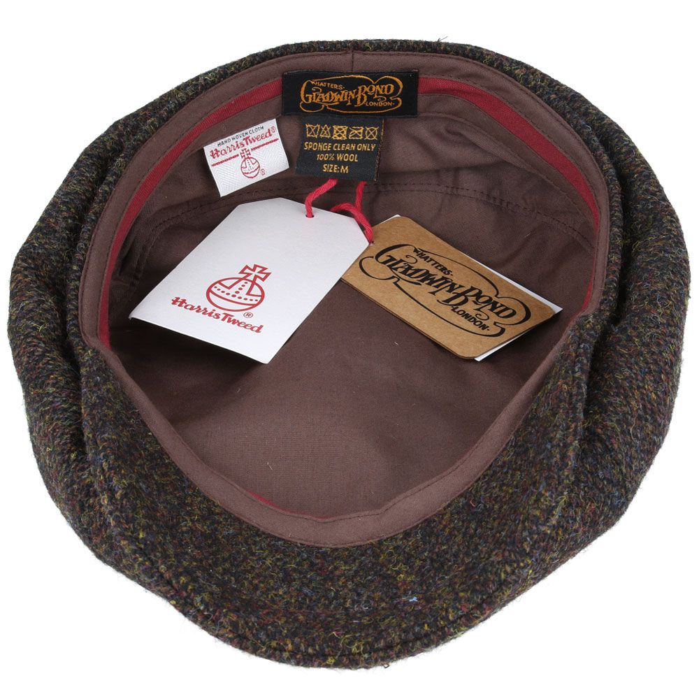 Gladwin Bond Harris Tweed Wool Newsboy Caps