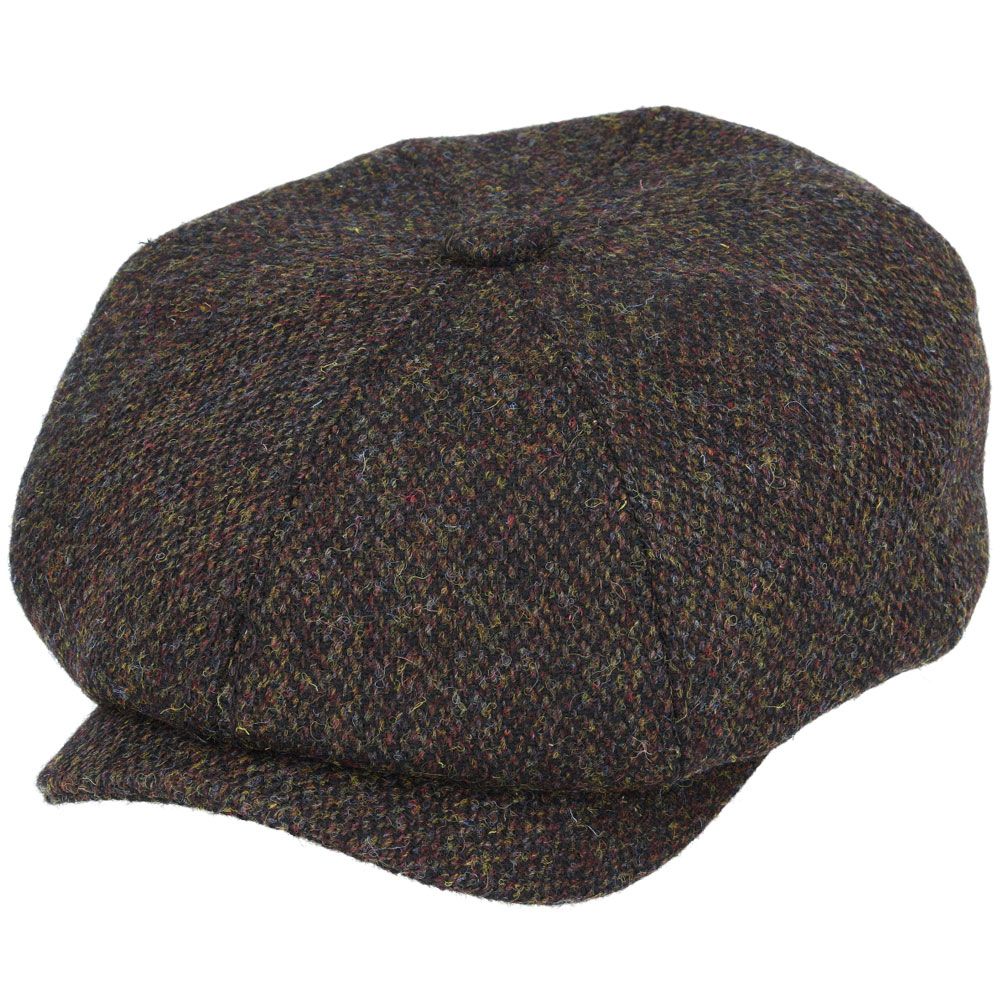Gladwin Bond Harris Tweed Wool Newsboy Caps