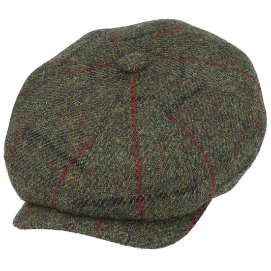 Share Newsboy Green Flat Caps 100% Scotish Wool Gatsby Hats Harris Tweed Baker Boy Cap