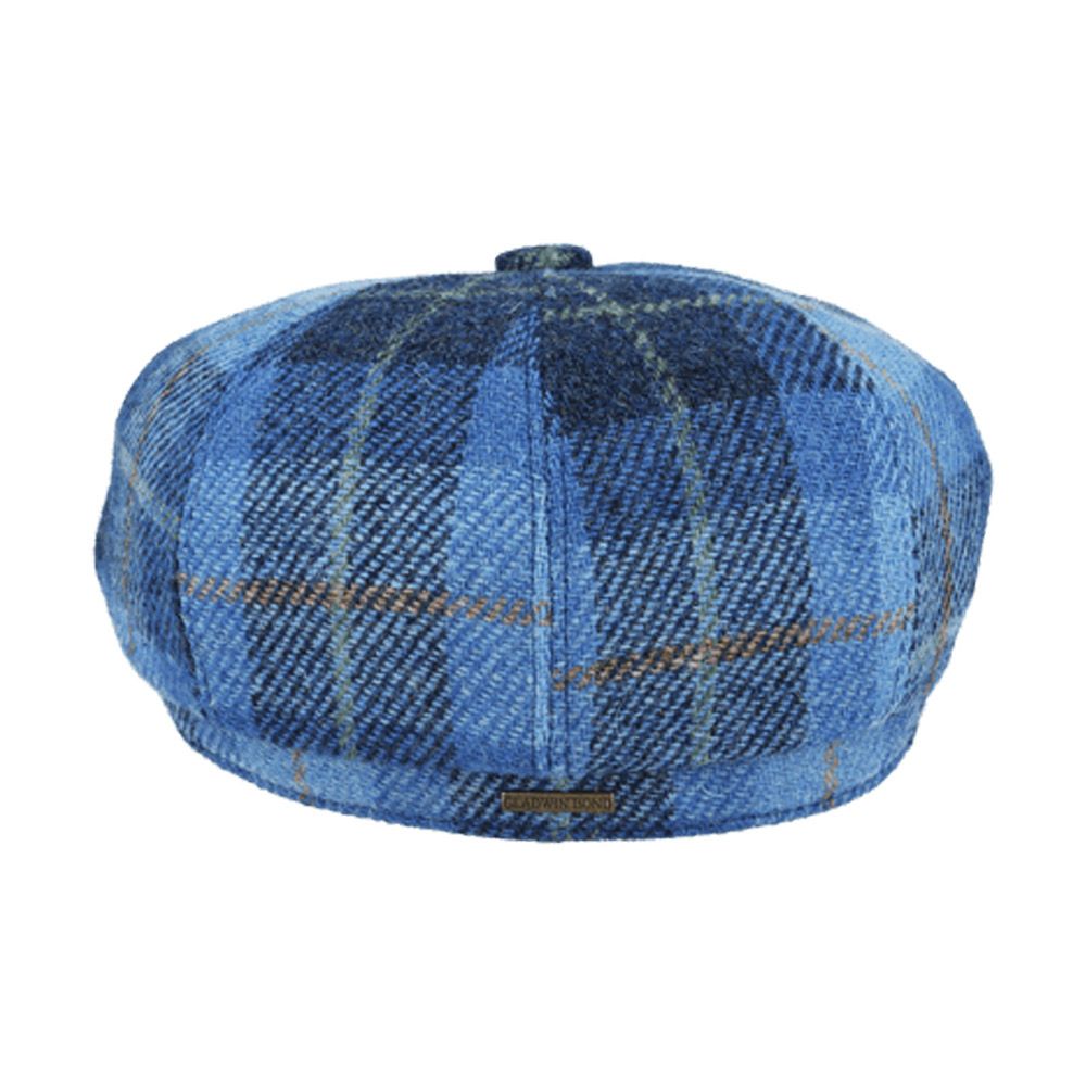 Gladwin Bond Harris Tweed Wool Newsboy Cap – Blue