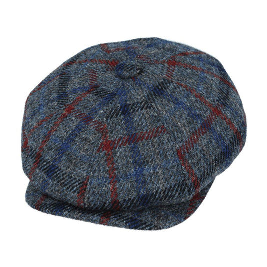 Gladwin Bond Harris Tweed Wool Newsboy Cap – Grey