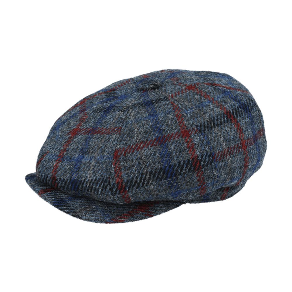 Gladwin Bond Harris Tweed Wool Newsboy Cap – Grey