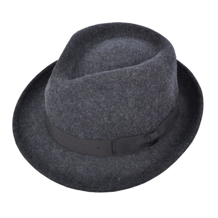 Men's Wool Felt Trilby Hat Crushable Packable Travel Fedora Style Classic Breeze