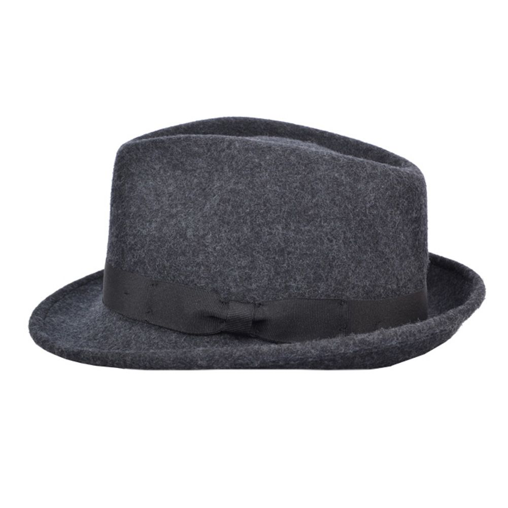 Men's Wool Felt Trilby Hat Crushable Packable Travel Fedora Style Classic Breeze