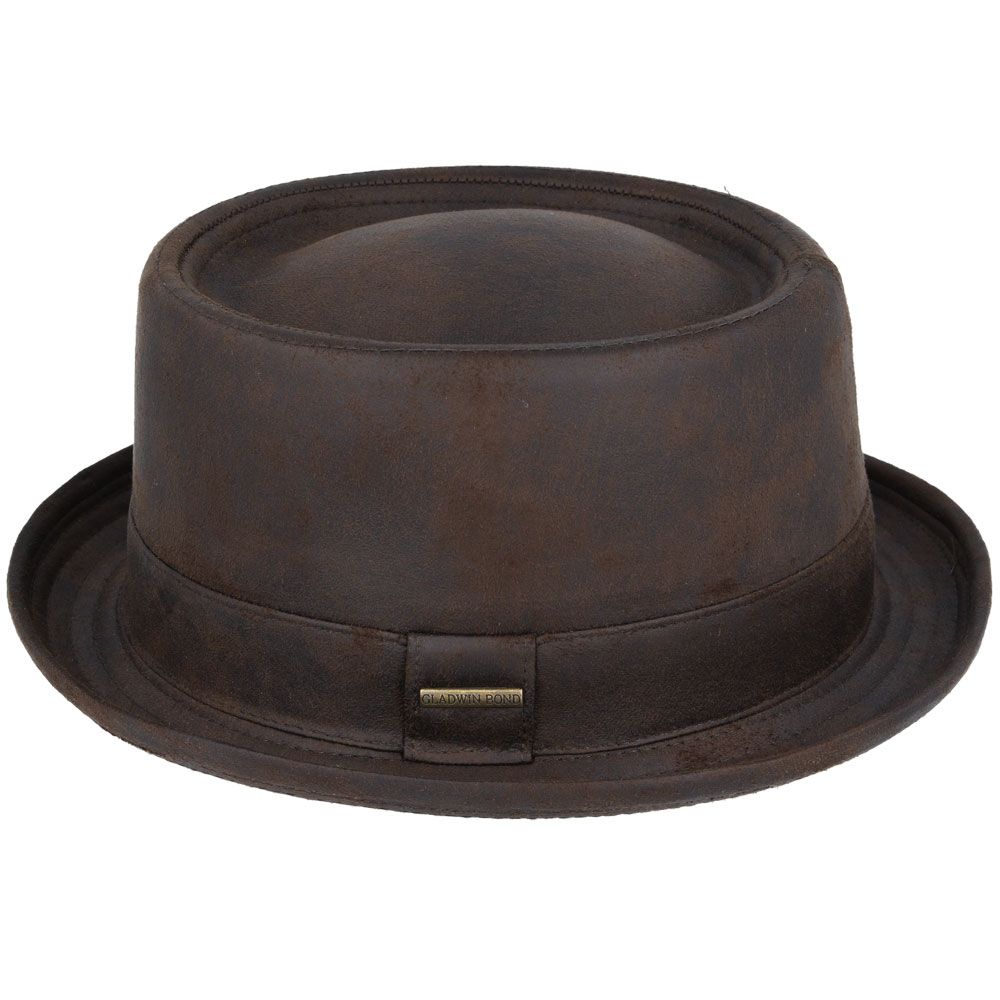 Classic Retro Pork Pie Hat by Gladwin Bond Water Resistant Timeless Style Fedora