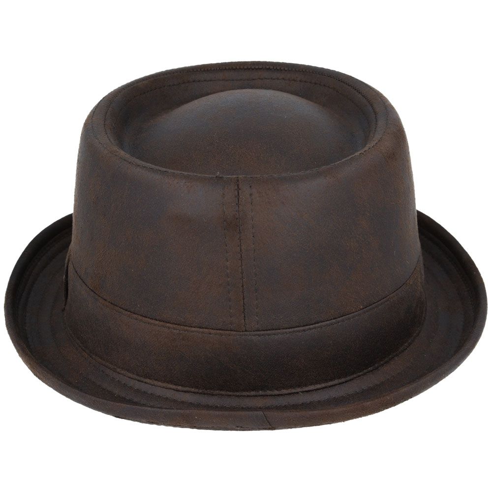 Classic Retro Pork Pie Hat by Gladwin Bond Water Resistant Timeless Style Fedora