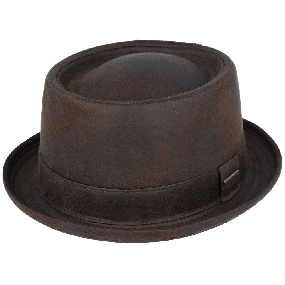 Classic Retro Pork Pie Hat by Gladwin Bond Water Resistant Timeless Style Fedora