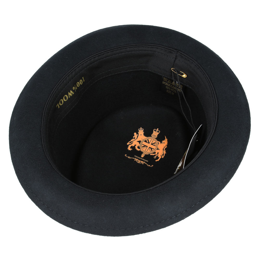 💎 Top Quality 100%  Wool Crushable Porkpie Hat Diamond Crown Packable Design 💎