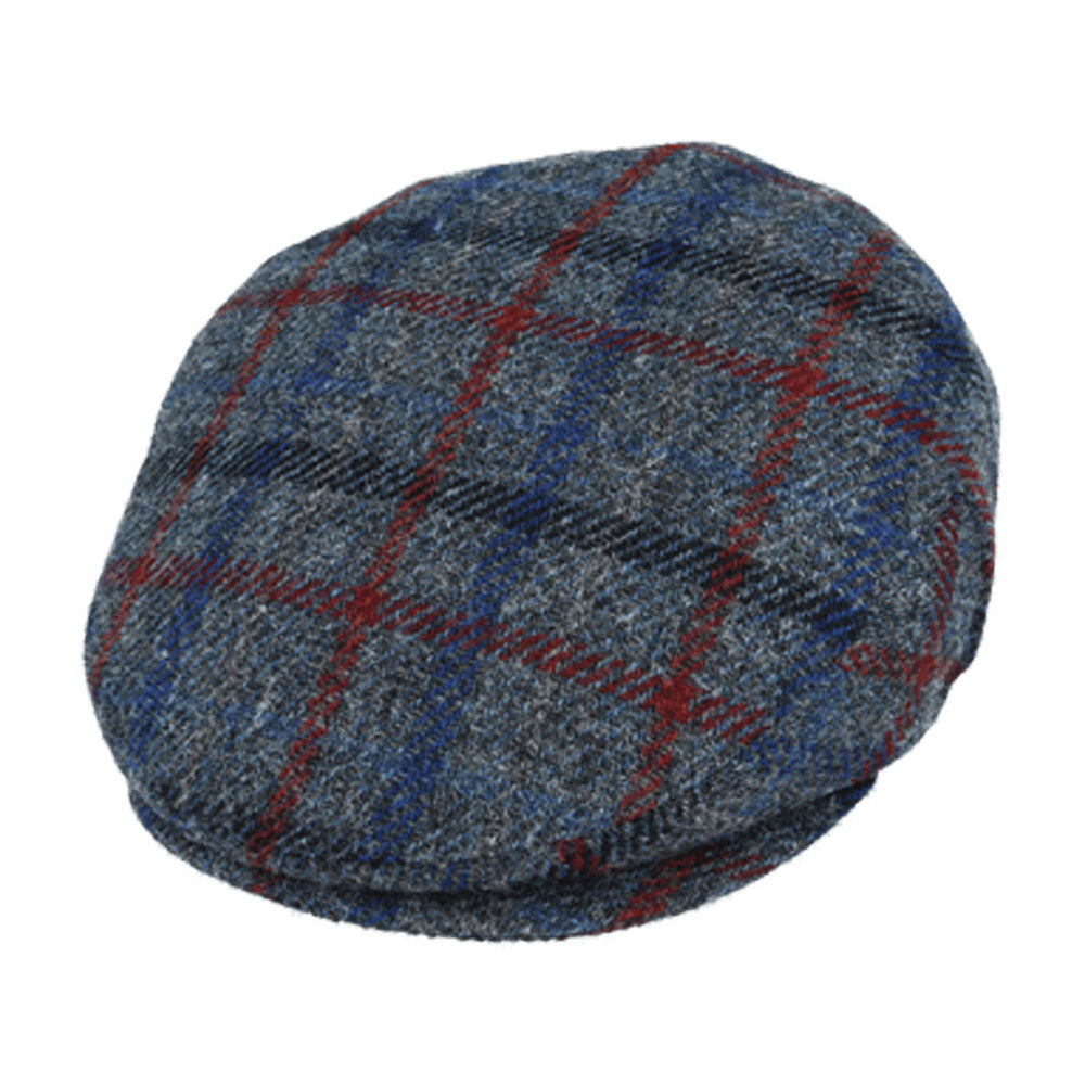 Gladwin Bond Harris Tweed Wool Flat Cap – Grey