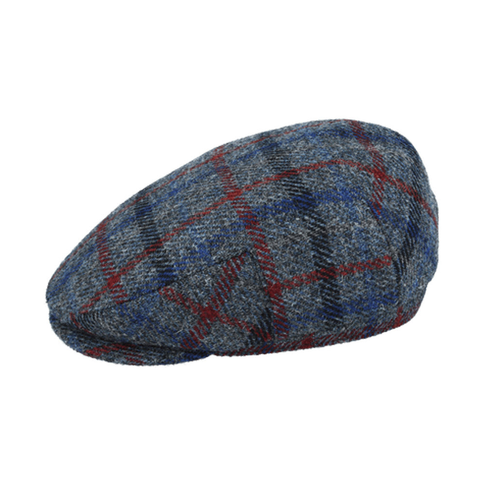 Gladwin Bond Harris Tweed Wool Flat Cap – Grey