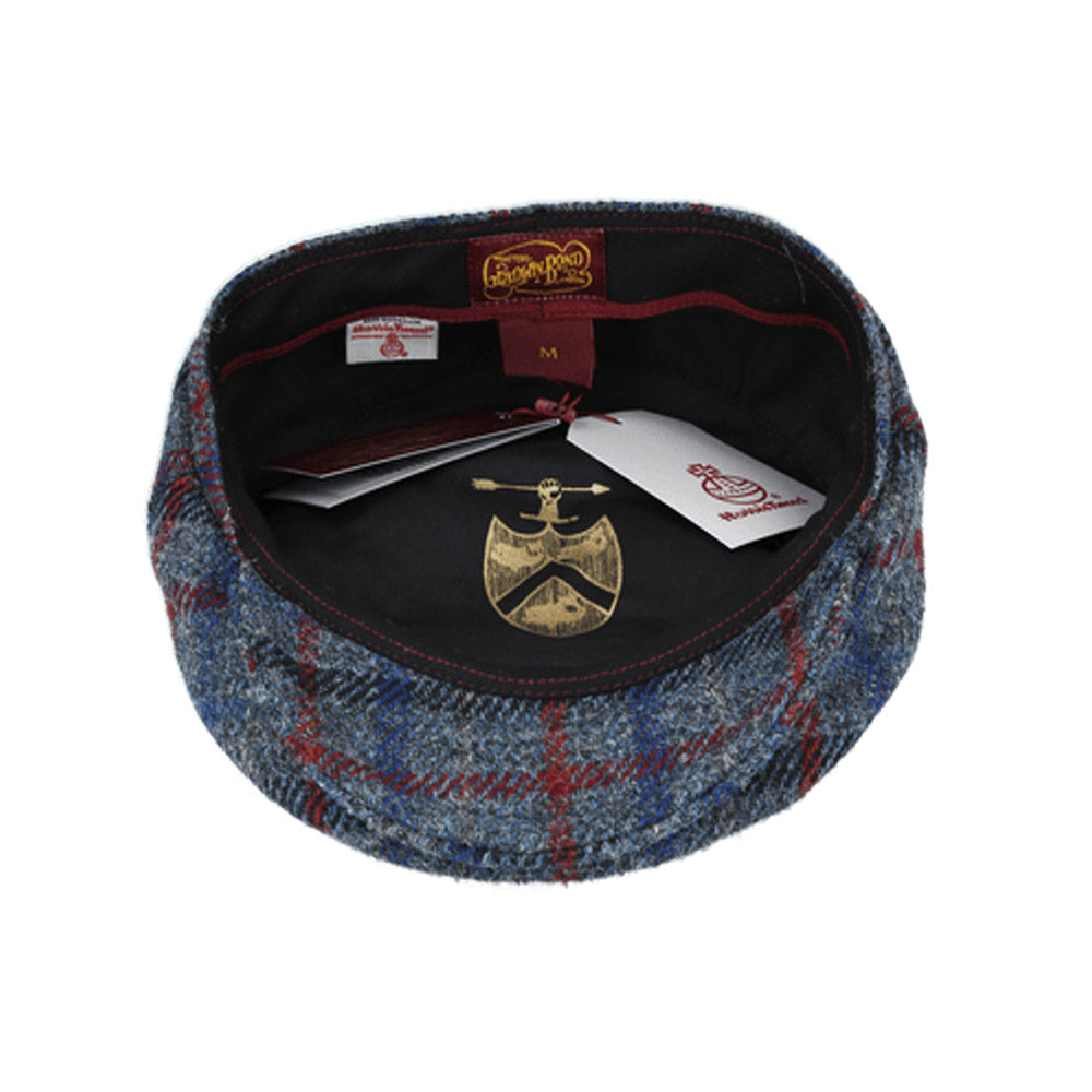 Gladwin Bond Harris Tweed Wool Flat Cap – Grey