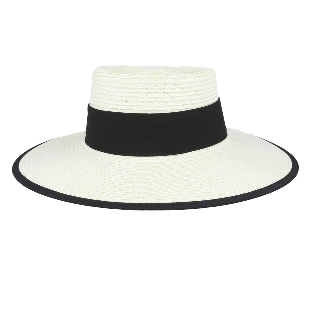 Paper Straw Pork Pie Hat Wide Brim Summer Beach Adjustable Handmade Women hat