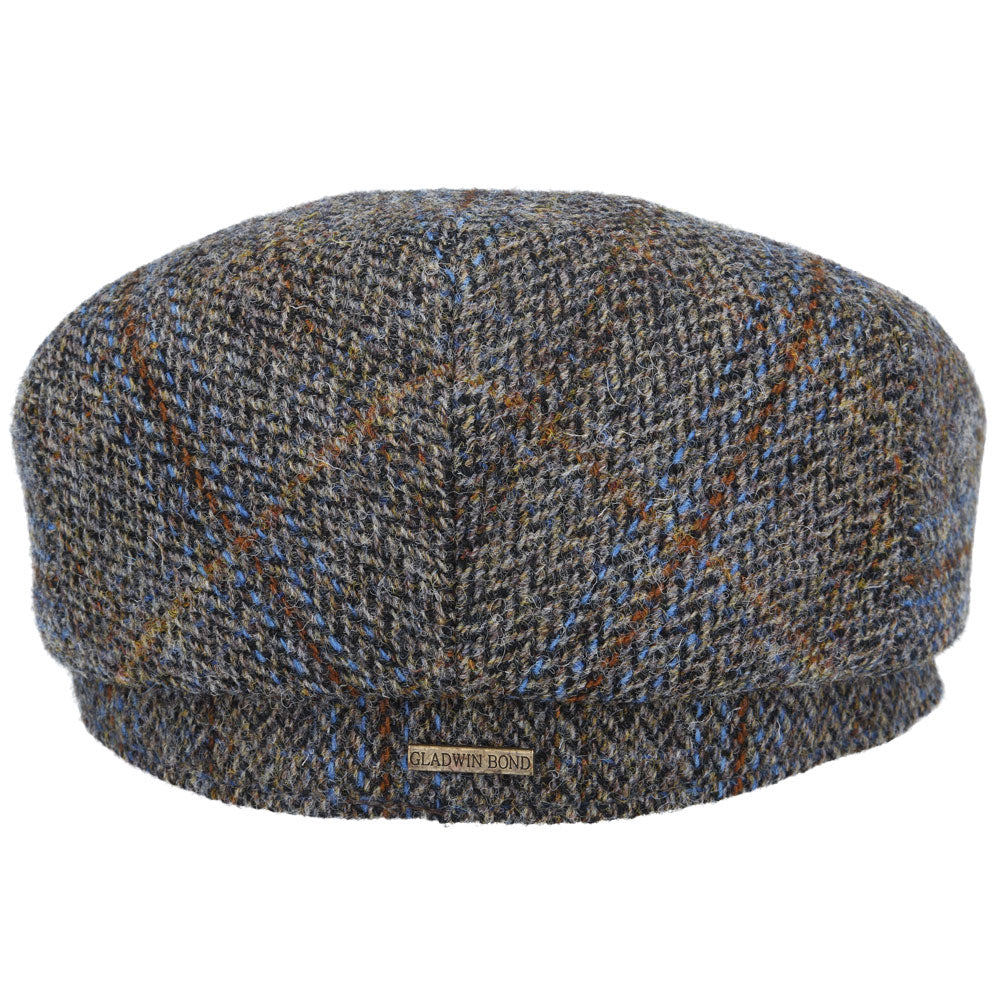 Gladwin Bond Harris Tweed Wool Flat Caps