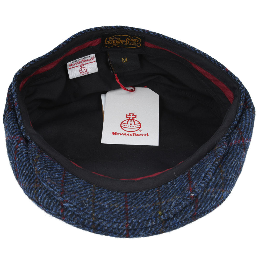 Gladwin Bond Harris Tweed Wool Flat Caps