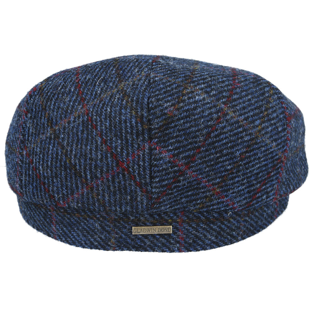 Gladwin Bond Harris Tweed Wool Flat Caps