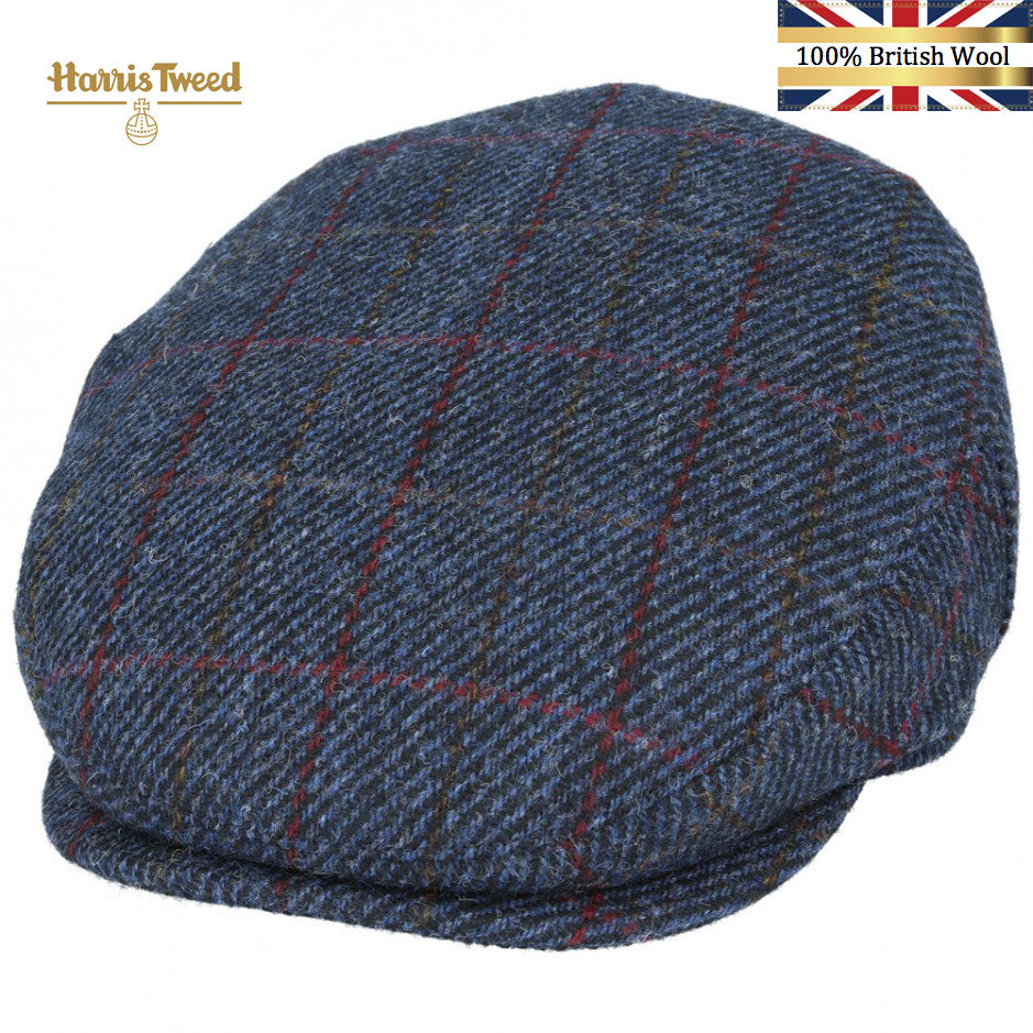 Gladwin Bond Harris Tweed Wool Flat Caps